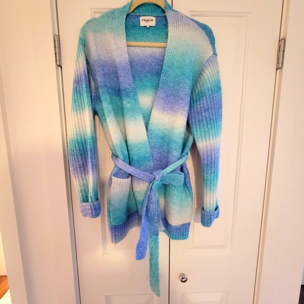 Ombre Cardigan with Belt